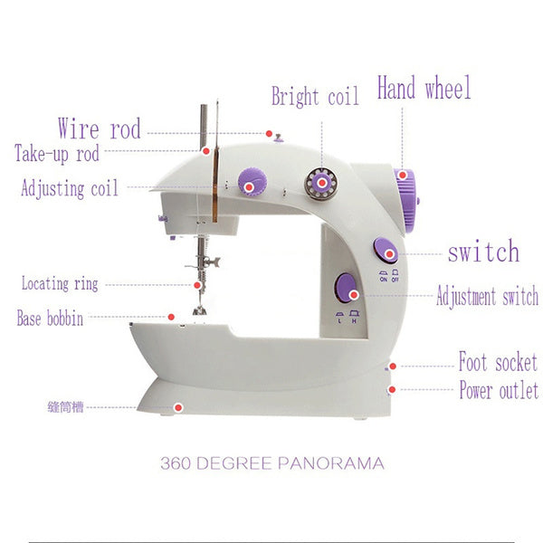 ALVENZA Mini Sewing Machine – Portable Stitching Tool | XcelCraft