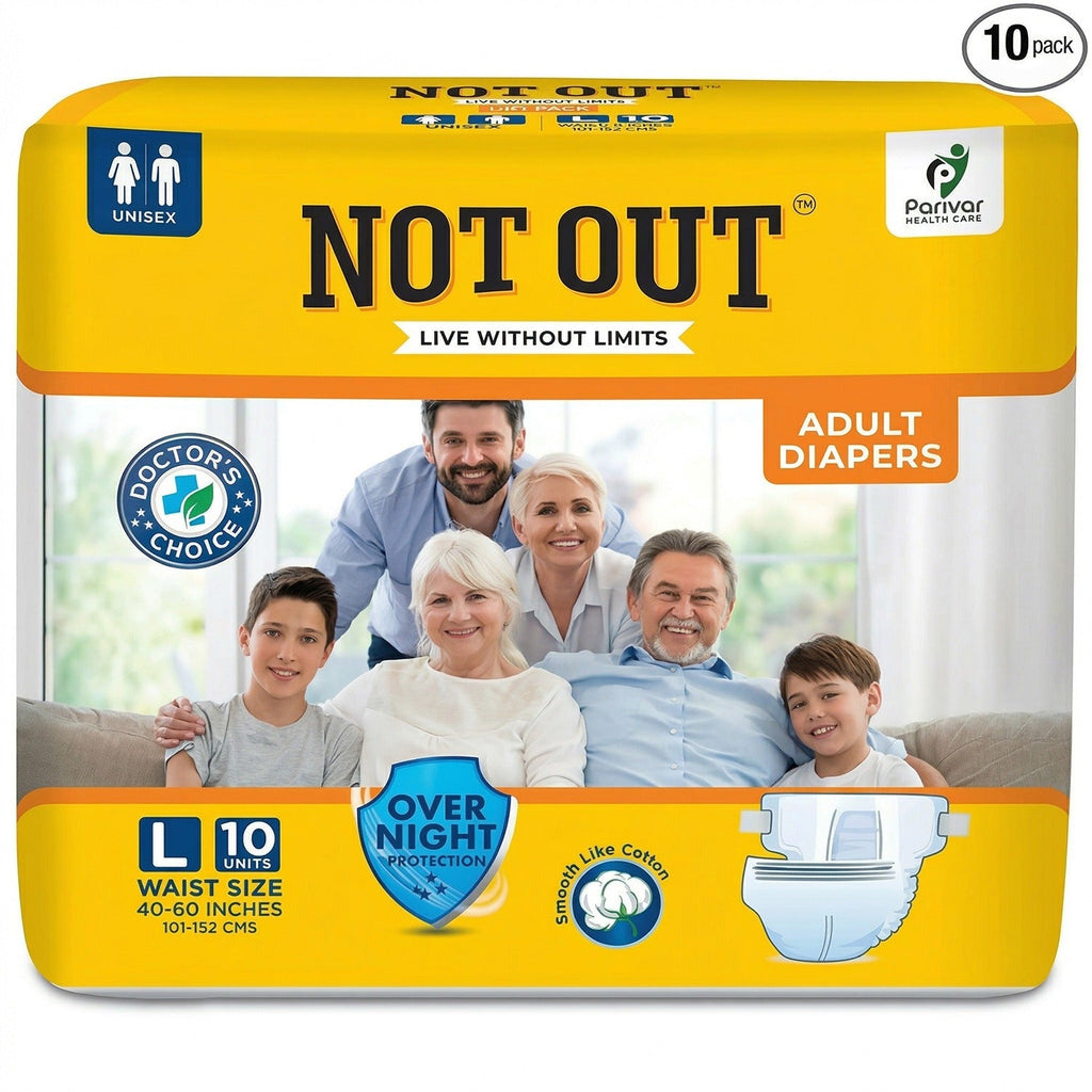 Adult Taped Diaper – Leakproof, antibacterial, 10-hour protection