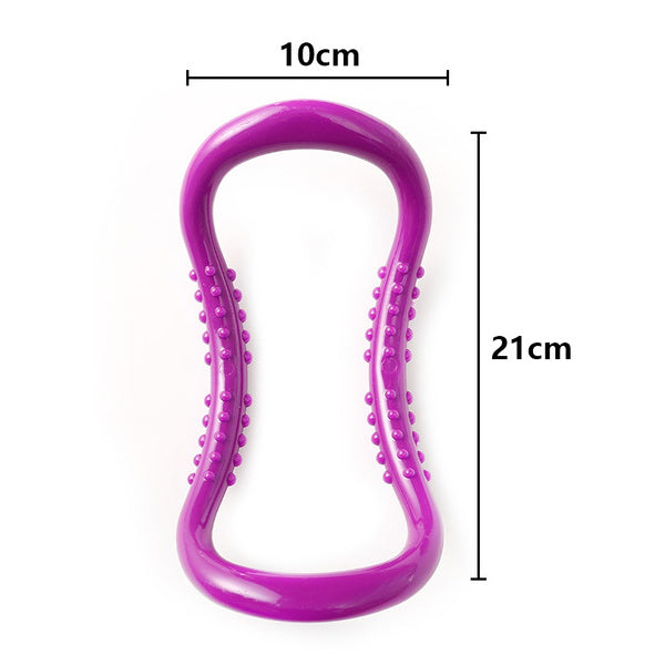 Yoga Ring Portable Pilates Exercise Tool for Strength & Flexibility - Back View