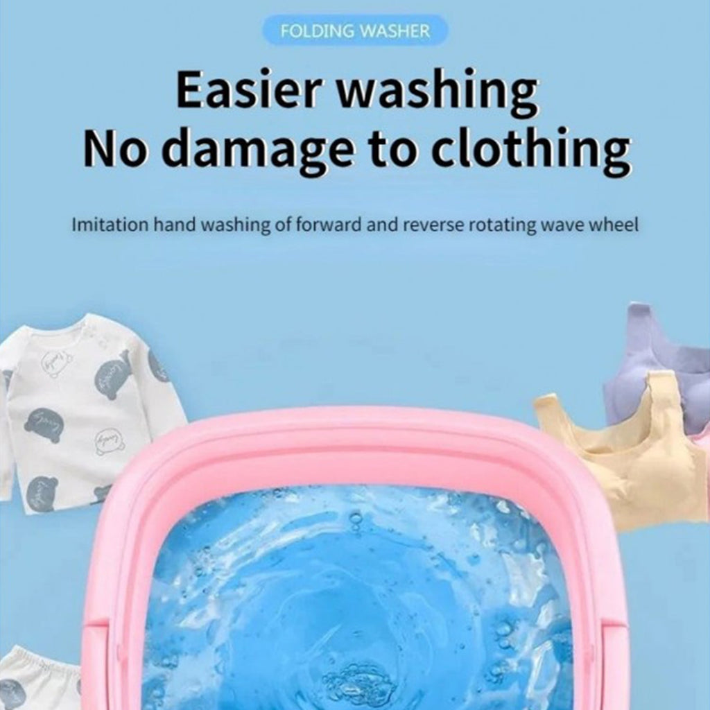 ALVENZA Mini Foldable Washing Machine – Portable Laundry Solution | Indo Glow