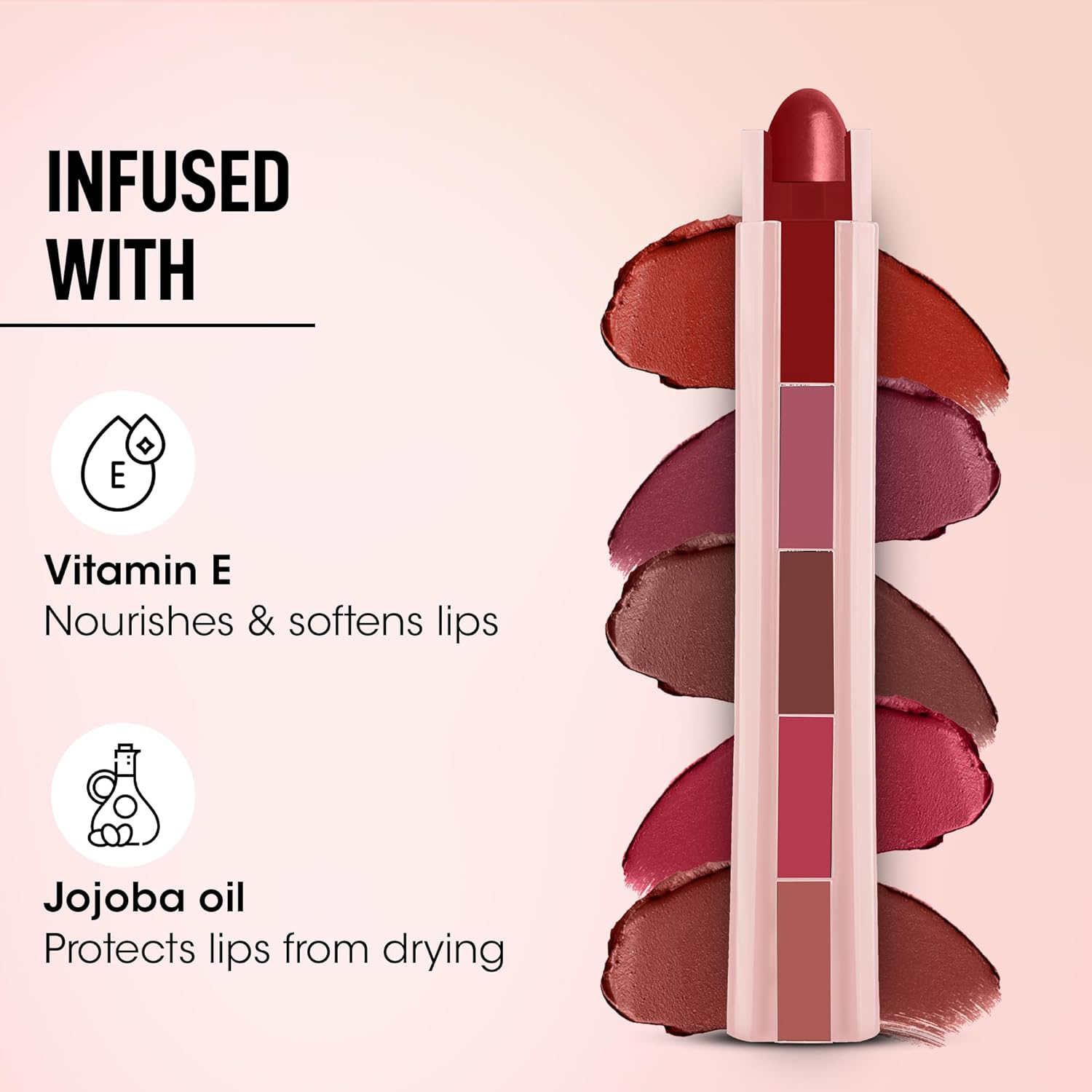 5-in-1 Lipstick – Long-Lasting Matte & Nourishing Lip Color