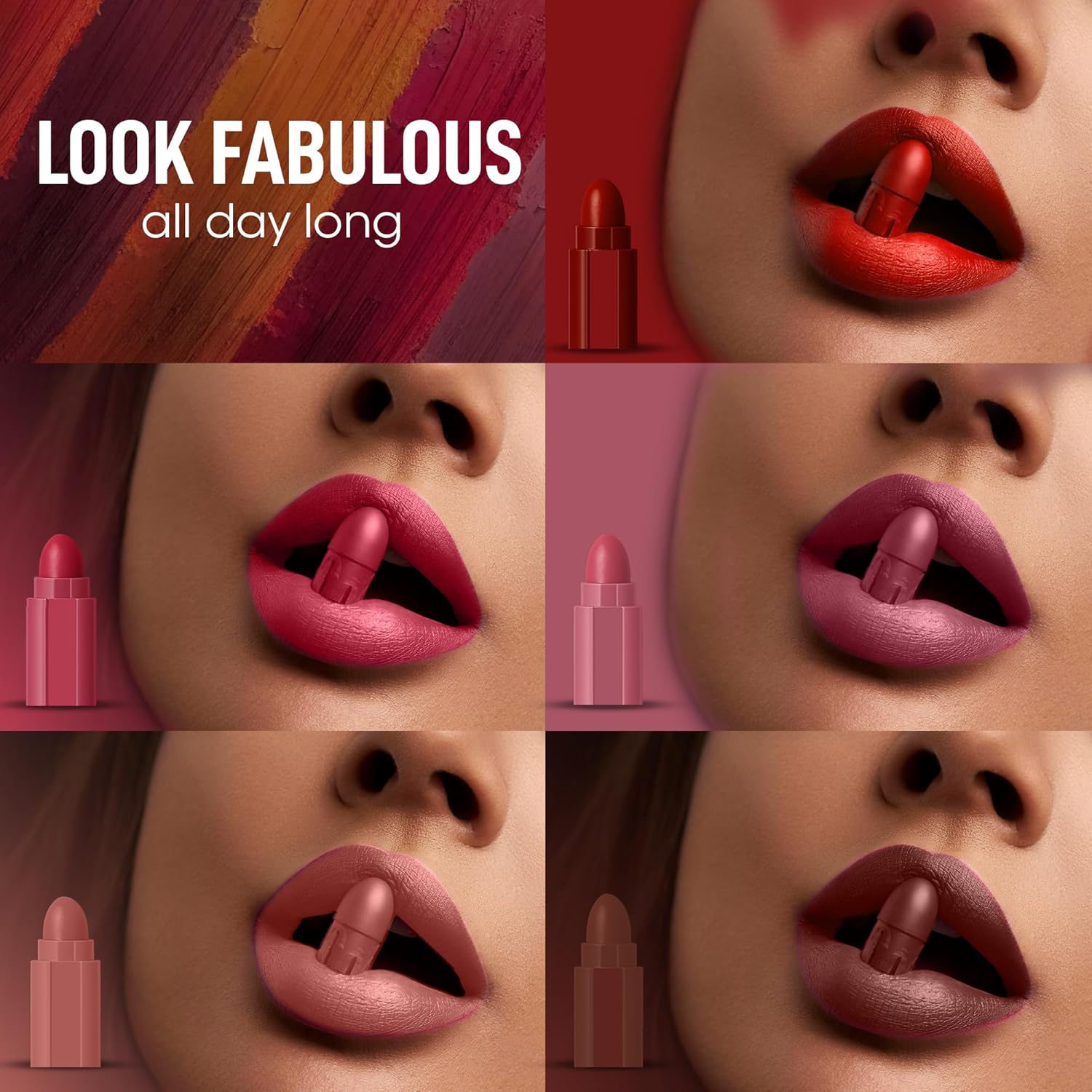 5-in-1 Lipstick – Long-Lasting Matte & Nourishing Lip Color