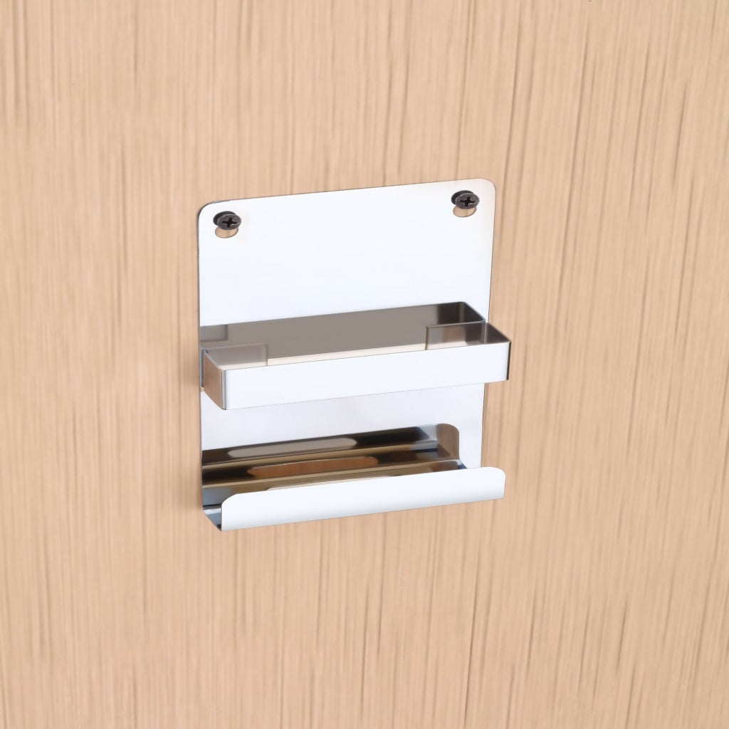 ALVENZA Wall-Mounted Mobile Phone Holder – Stylish Stainless Steel Finish for Convenience