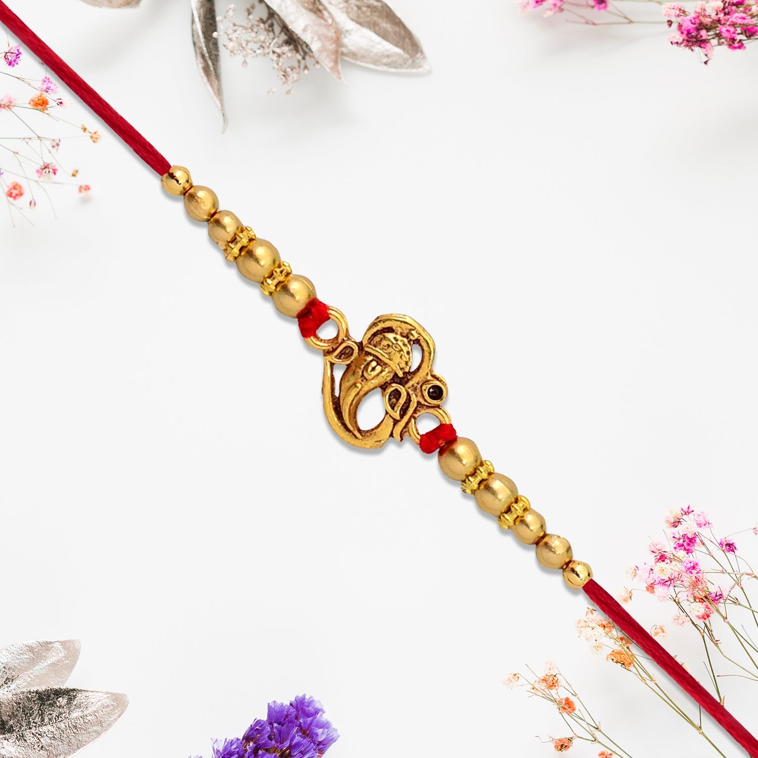 ALVENZA Ganesha Rakhi – Divine Blessings & Traditional Design