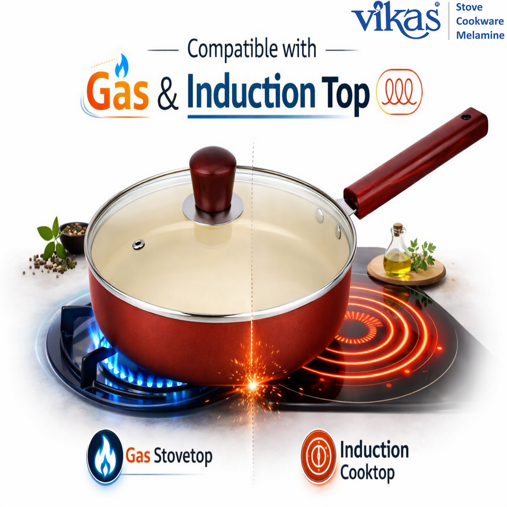 ALVENZA Ceramic Frypan – Non-Stick Coating & Induction Compatible for Healthy Cooking