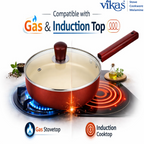 ALVENZA Ceramic Frypan – Non-Stick Coating & Induction Compatible for Healthy Cooking