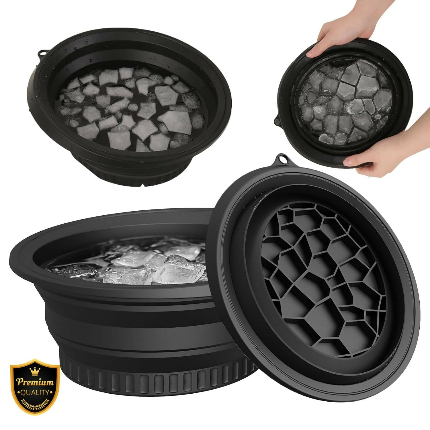 Foldable Ice Face Bowl Instant Glow & Cooling Facial Therapy