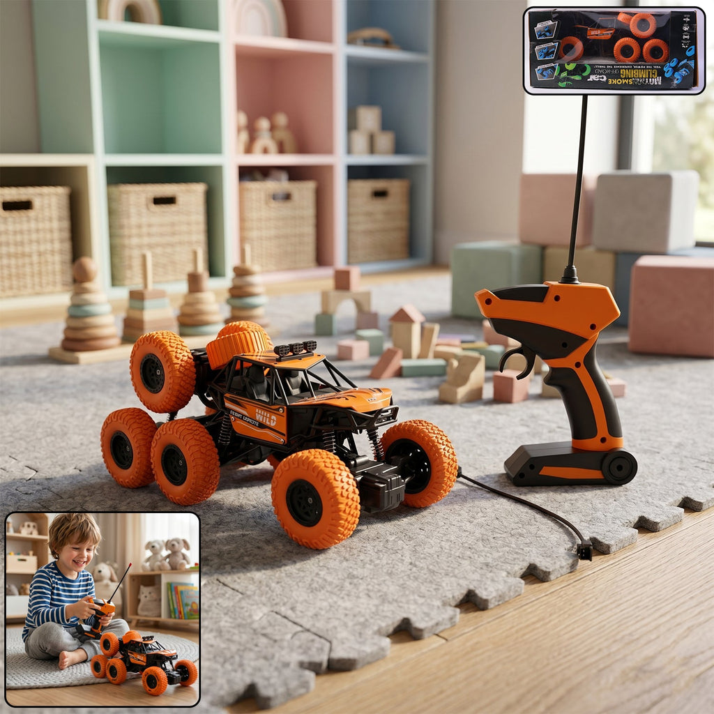 ALVENZA RC Off-Road Car – 8-Wheel Rock Climber for Kids | Spark Tots