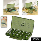 Weekly Pill Organiser – 21-Grid Daily Medication Box | Organivo
