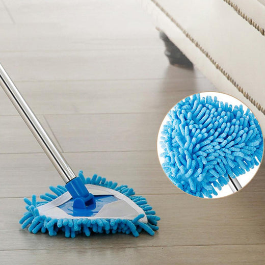 ALVENZA Triangle Mop – Adjustable Stainless Steel for Wet & Dry Floors | Velvet Wipe