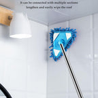ALVENZA Triangle Mop – Adjustable Stainless Steel for Wet & Dry Floors | Velvet Wipe