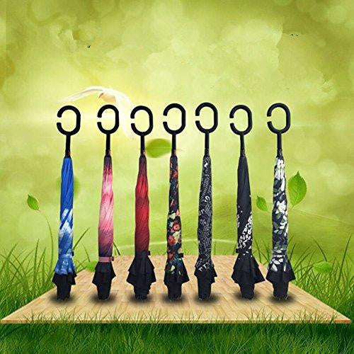 ALVENZA Reverse Umbrella – Windproof Automatic Compact Travel | FERVENT