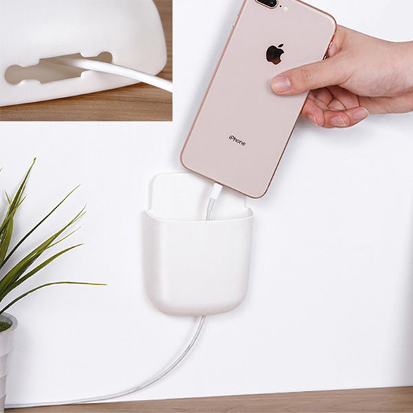 ALVENZA Wall Mounted Phone Holder – Charging & Remote Organizer | PHOBIA