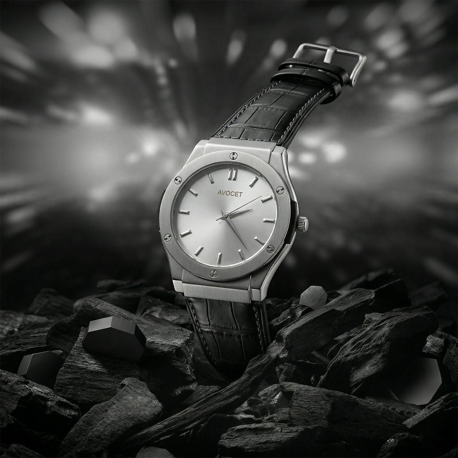 Elegant Silver Dial Watch – Modern & Sophisticated Design for Men
