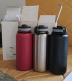 ALVENZA Stainless Steel Vacuum Insulated Water Bottle – 1000 ML Durable Hydration