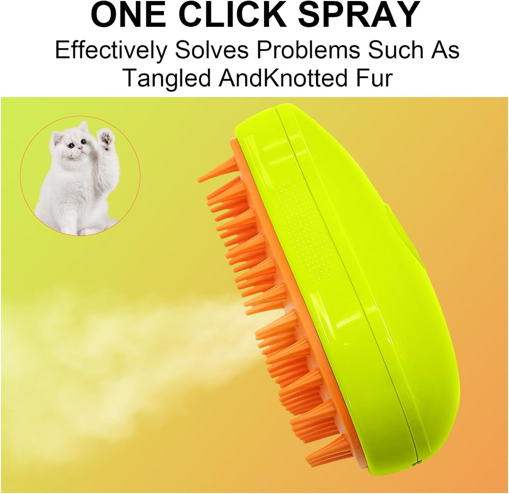 Cat Steamy Brush 3-in-1 Pet Grooming & Hair Removal Tool - Detail View 8