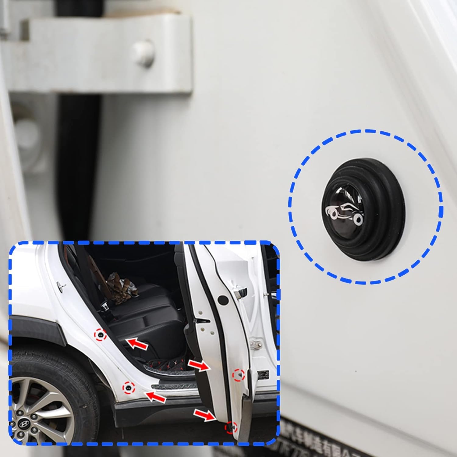 ALVENZA Car Door Protector – Anti-Collision Shock Absorber (10 Pcs) | Velvet Wheels
