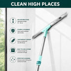 ALVENZA 3-in-1 Magic Silicone Floor Wiper Broom | Bathroom, Floor & Glass Cleaning Squeegee | Hair, Water & Dust Remover | 180° Rotating Head | Stainless Steel Handle - Gallery Image 6