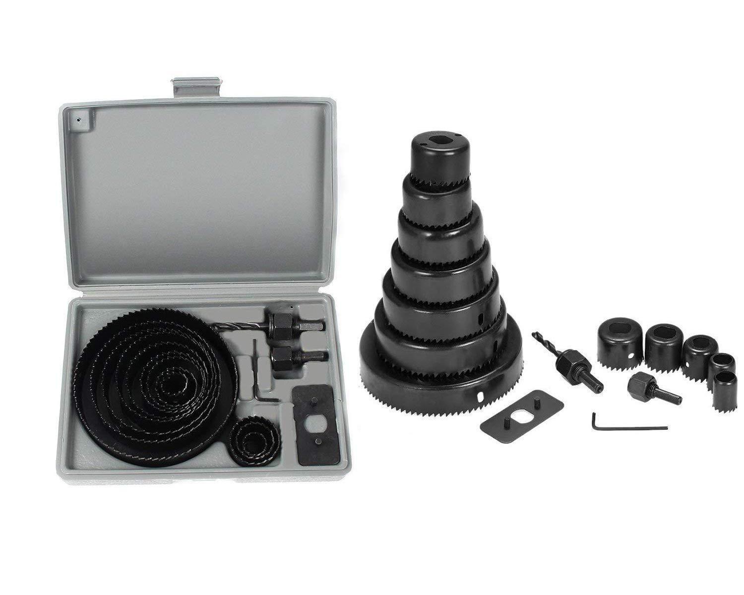 ALVENZA Hole Saw Drill Bit Set – 16 Pcs HSS Wood & Metal | BoltForce