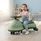 ALVENZA Kids Dinosaur Swing Car Ride On Toy with Music and Steering Wheel (1 Pc)