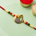 ALVENZA Peacock Feather Rakhi - Handcrafted Elegant Raksha Bandhan Thread