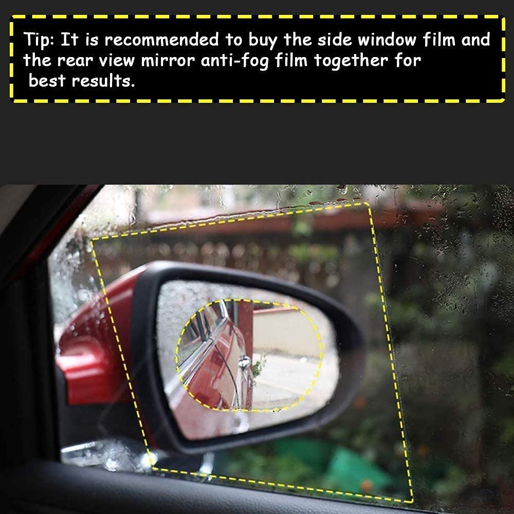 ALVENZA Anti-Fog Rearview Mirror Film – HD Clear Protective Sticker