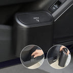 ALVENZA Mini Car Trash Can with Lid – Waterproof & Leak-Proof | Velvet Wheels