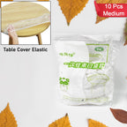 Elastic Table Cover Waterproof & Round | Tidy Table (10 Pcs)