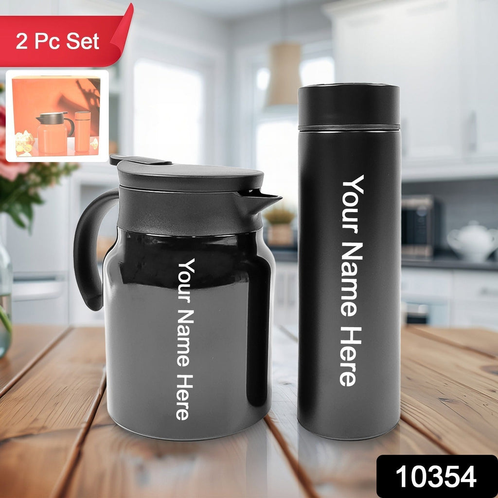 ALVENZA Thermal Coffee Pot – LED Temp Display & Bottle Set | CustomSpot