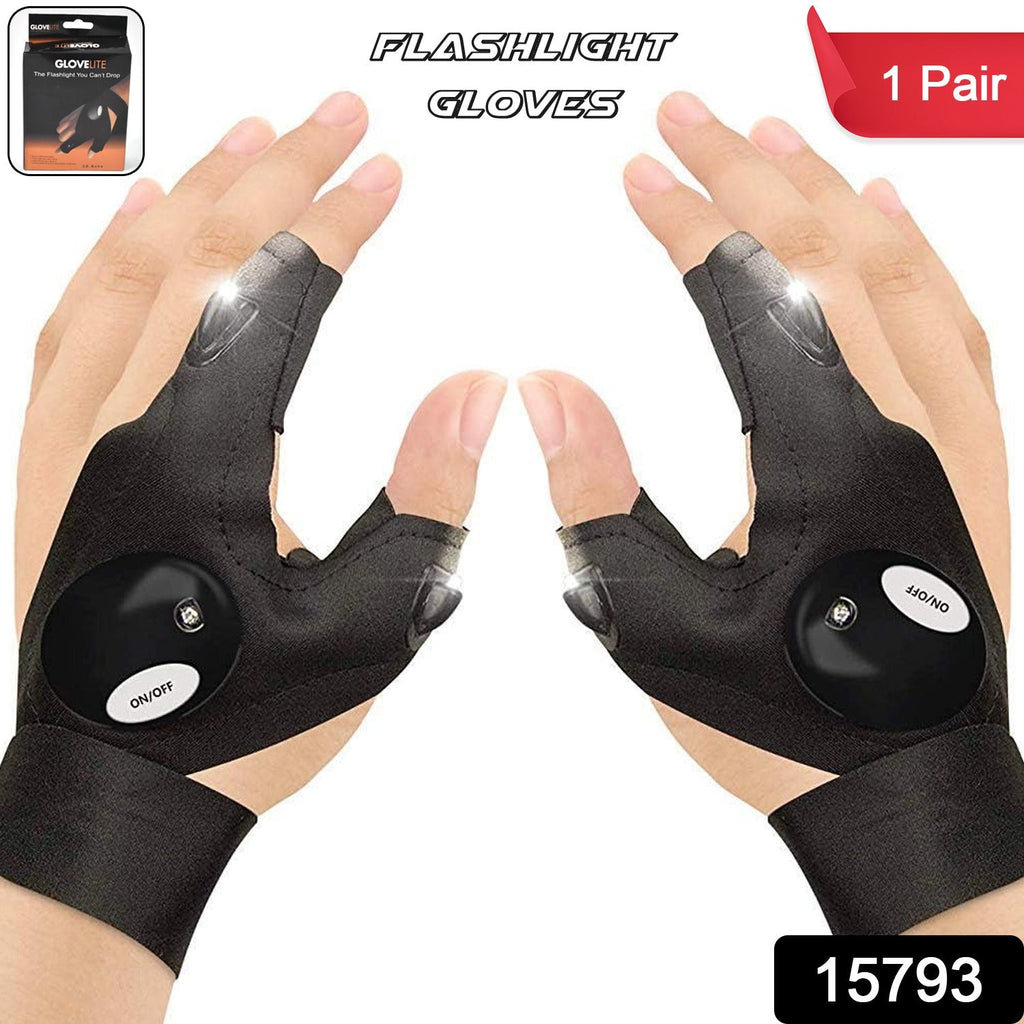 LED Flashlight Gloves Hands-Free Work & Outdoor Light | Grow Wear - Side View