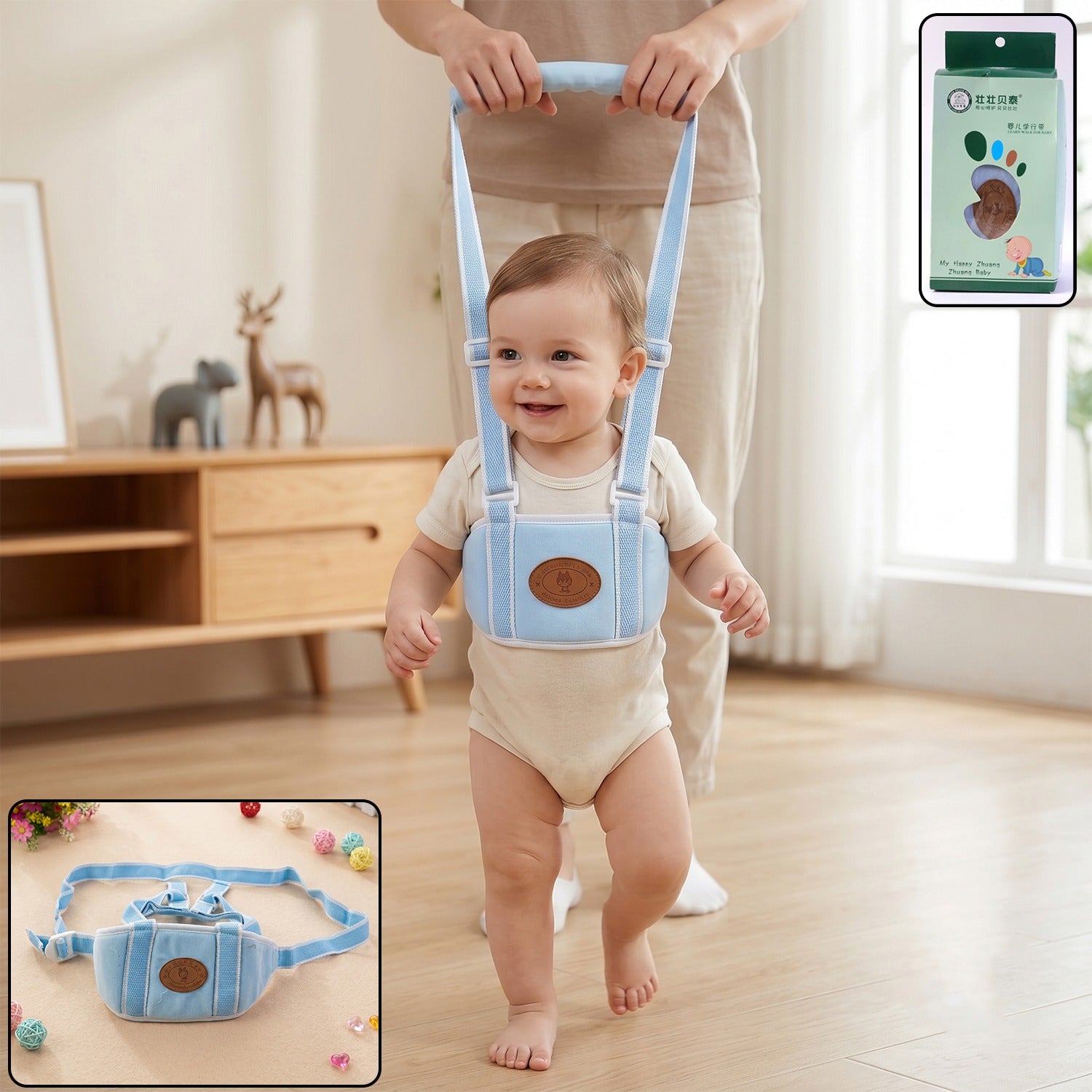 Baby Walking Assist Belt Supportive Toddler Harness for Early Walks