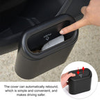 ALVENZA Mini Car Trash Can with Lid – Waterproof & Leak-Proof | Velvet Wheels