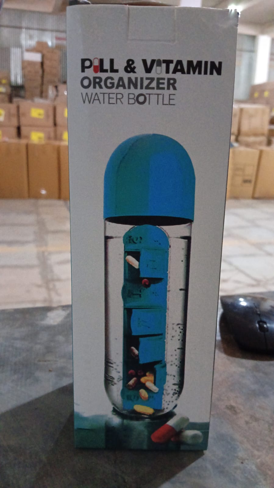 Pill Organizer Water Bottle 600ml – Travel Friendly | Own Hydrate