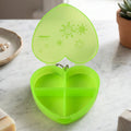 Heart Shape Pill Organizer Compact Travel-Friendly Storage