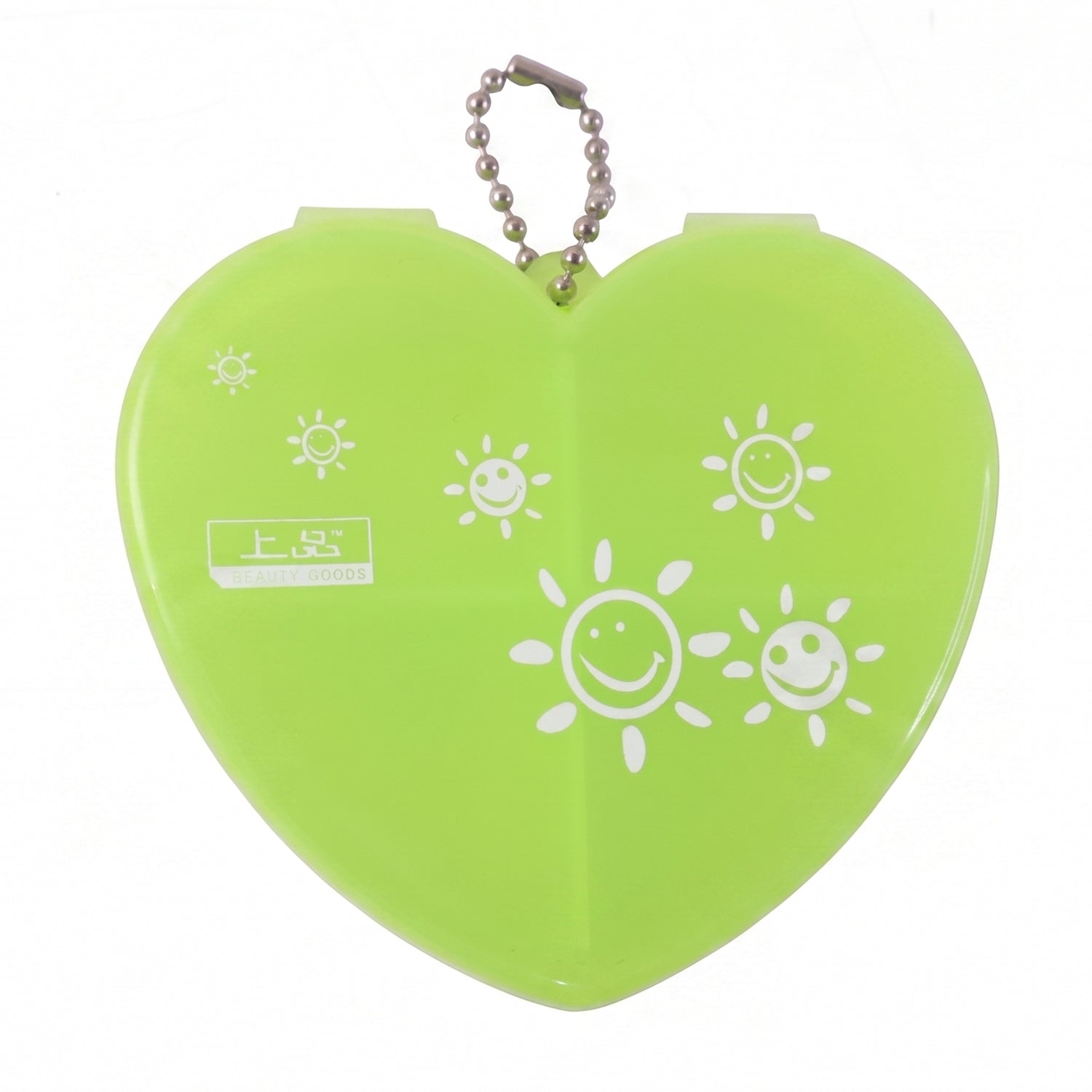 Heart Shape Pill Organizer Compact Travel-Friendly Storage - Detail View 5