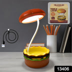 ALVENZA Burger LED Night Lamp – Folding & Rechargeable | Indo Glow