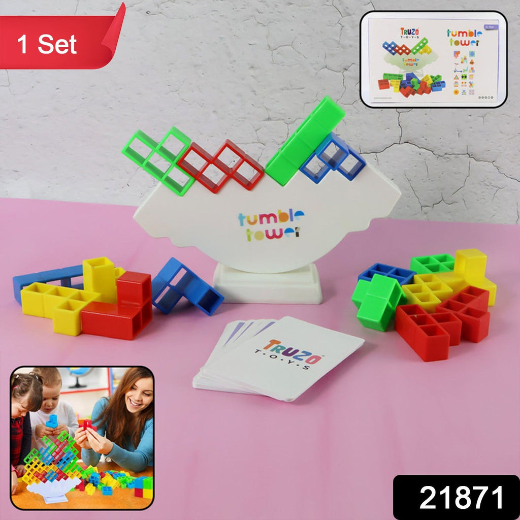 ALVENZA Tumble Tower Balancing Blocks – Fun Educational Stacking Game