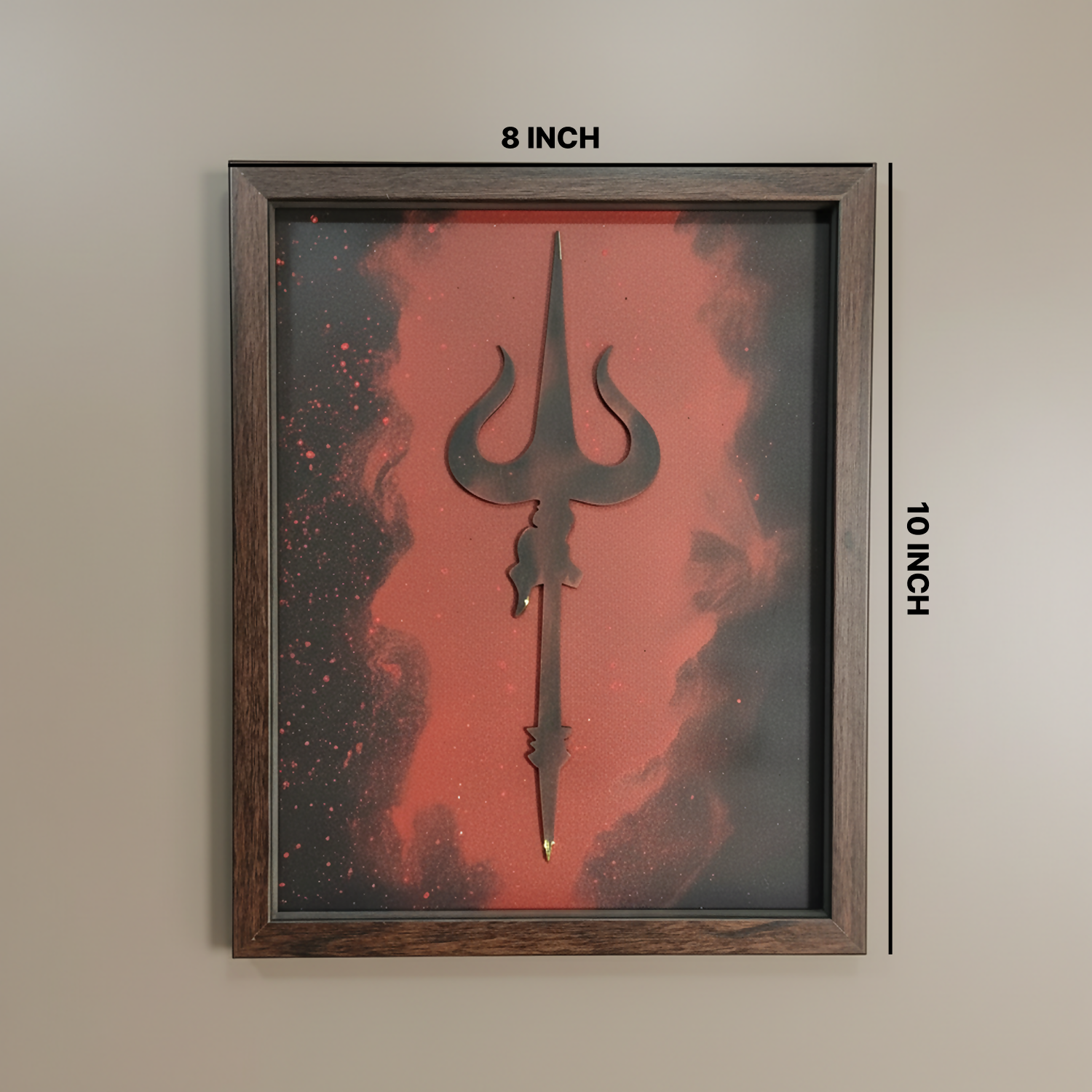 ALVENZA Mahadev Trishul Wall Art – Modern Spiritual Decor for Living Room
