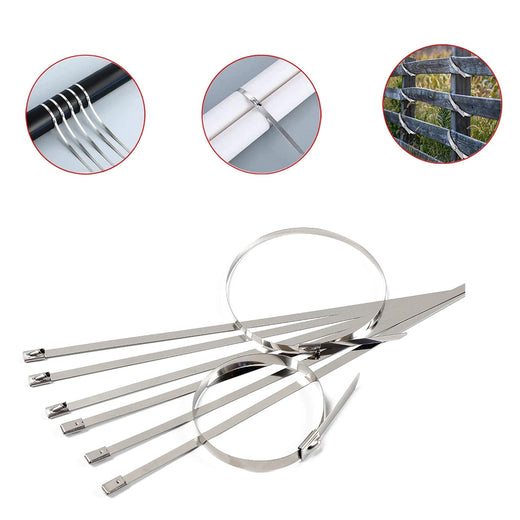 ALVENZA Stainless Steel Cable Ties – 100 Pcs Heavy-Duty | BoltForce