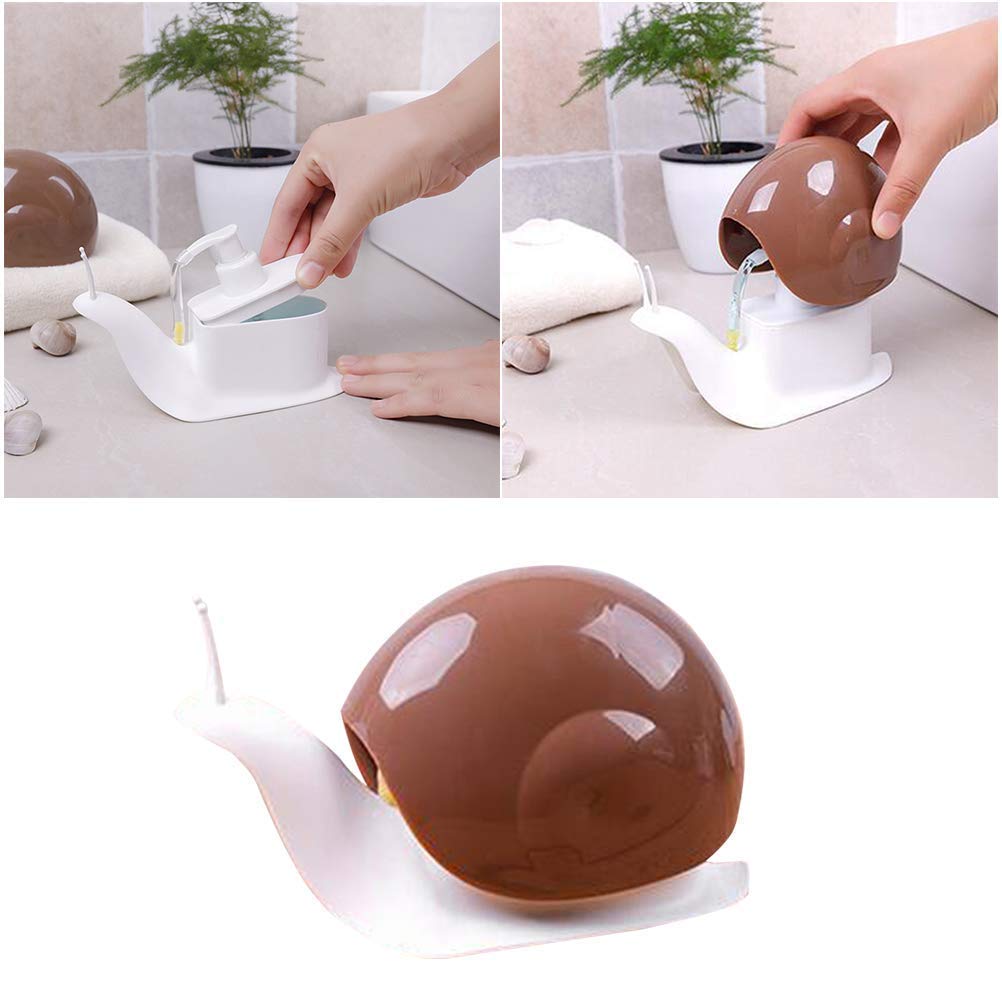 ALVENZA Snail Shape Soap Dispenser – Portable & Refillable | VelvetBubbles