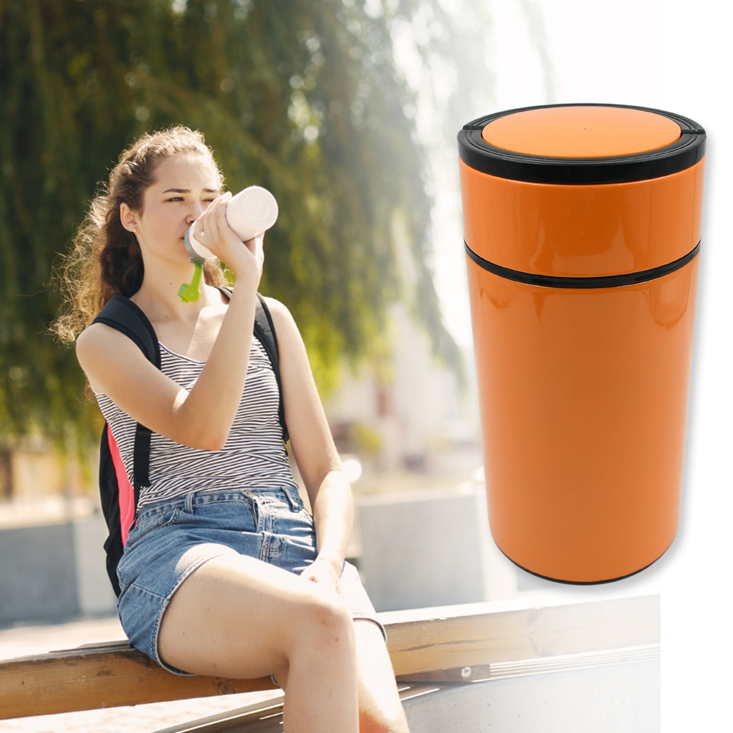ALVENZA Stainless Steel Water Bottle 1000ml – Leakproof & Durable | VoltDesk