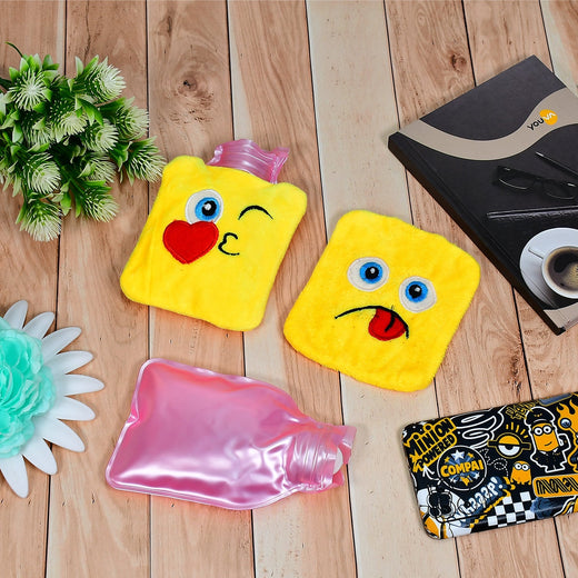 Mini Hot Water Bag – Emoji Relief for Pain & Cramps | Velvet Wellness