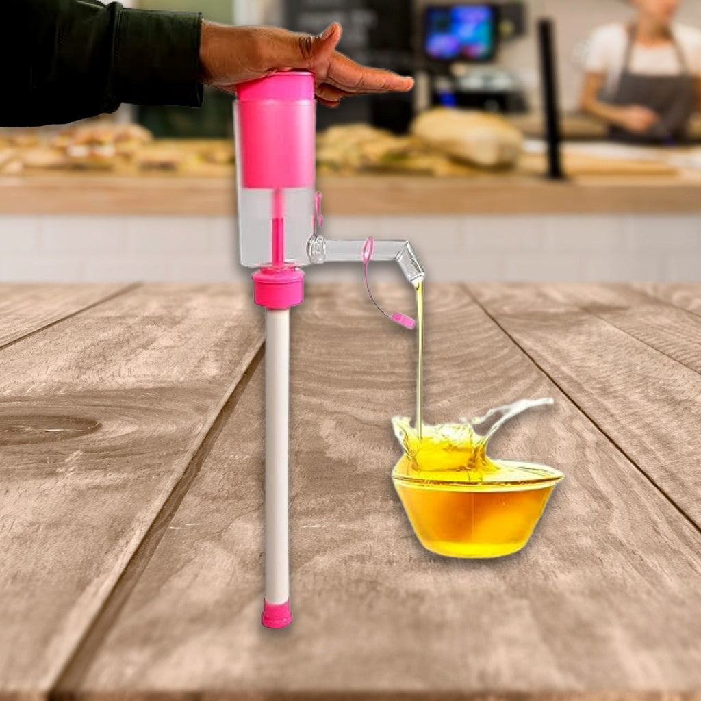 ALVENZA Hand Press Oil Extractor – Manual Plastic Oil Pump for Cups & Cans