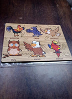 Wooden Bird Puzzle Educational Board for Kids | Inventive Play - Detail View 7