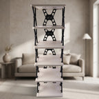 ALVENZA Multipurpose Foldable 6 Layer Storage Rack – Space-Saving Home Organizer