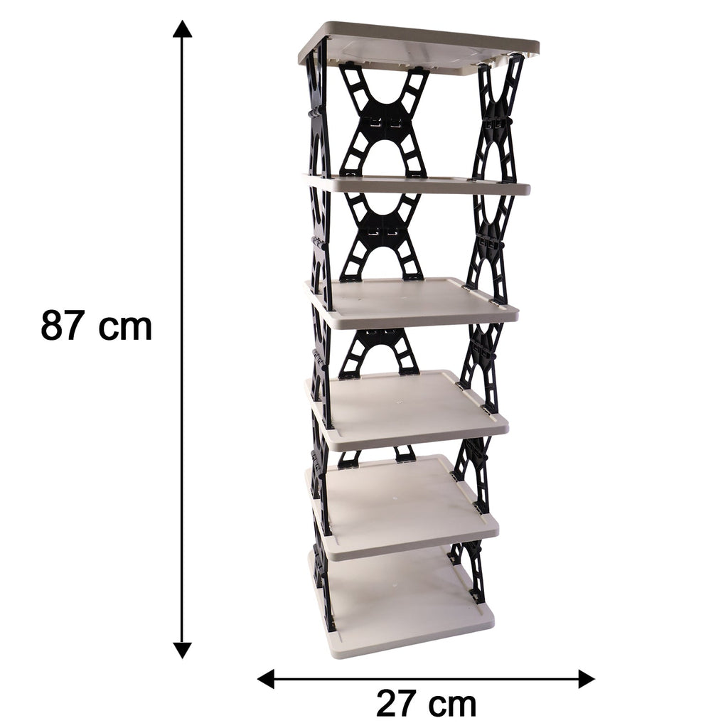 ALVENZA Multipurpose Foldable 6 Layer Storage Rack – Space-Saving Home Organizer