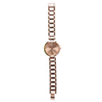 Women’s Rose Gold Round Dial Watch – Elegant & Stylish Timepiece