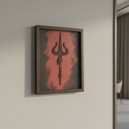 ALVENZA Mahadev Trishul Wall Art – Modern Spiritual Decor for Living Room