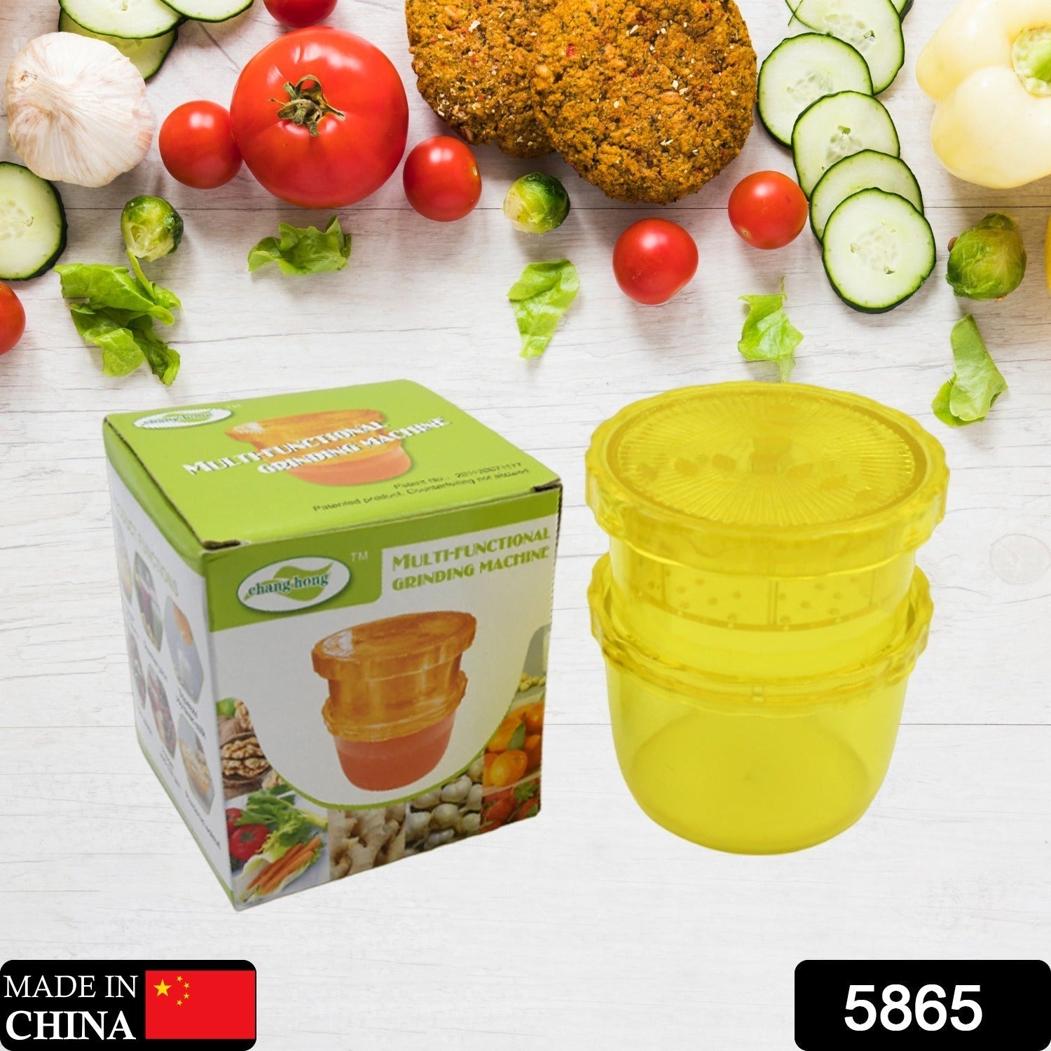2-in-1 Manual Citrus Juicer & Grinder Portable & Easy to Use - Side View