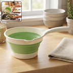 Foldable Water Dipper Space-Saving, Easy Pouring & Versatile - Front View
